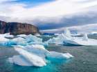 Storm over Storoen Island. Uummannaq Fjord, northwest of Greenland beyond arctic circle. Greenland. Art Print